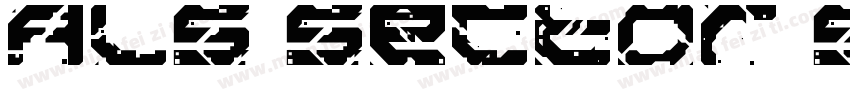 ALS Sector Stencil字体转换